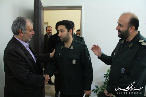 دیدار فرمانده واعضای شورای فرماندهی سپاه ناحیه گرگان با فرماندار گرگان