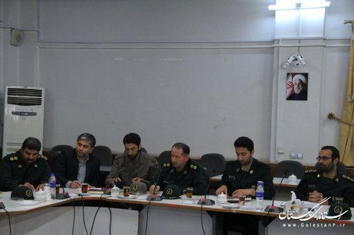 دیدار فرمانده واعضای شورای فرماندهی سپاه ناحیه گرگان با فرماندار گرگان
