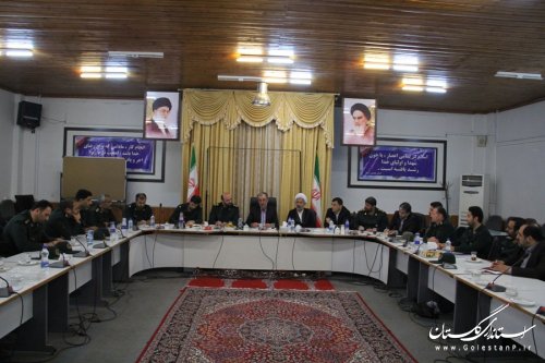دیدار فرمانده واعضای شورای فرماندهی سپاه ناحیه گرگان با فرماندار گرگان
