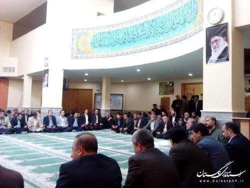 حضور فرماندار در مراسم ختم مادرگرامی رئیس دانشگاه آزاد اسلامی علی آباد کتول