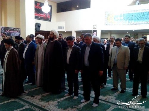 حضور فرماندار در مراسم ختم مادرگرامی رئیس دانشگاه آزاد اسلامی علی آباد کتول