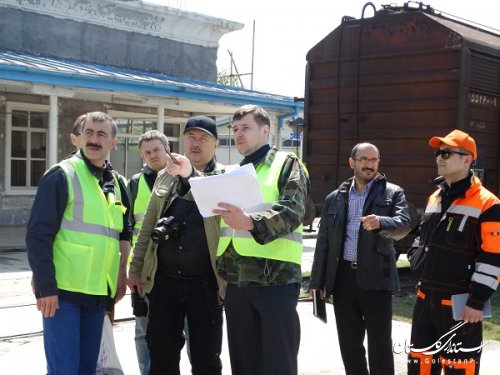 بازدیدکارشناسان ریلی روسی از حوزه ریلی اداره کل راه آهن شمال شرق 2