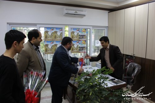 بازدید فرماندار شهرستان آزادشهر ازاداره بنیاد مسکن انقلاب اسلامی شهرستان