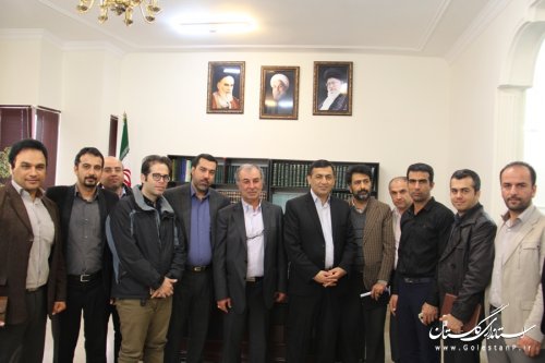 رییس و کارکنان اداره بنیاد مسکن شهرستان گرگان بادکتر حسینی دیدار کردند