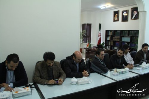 رییس و کارکنان اداره بنیاد مسکن شهرستان گرگان بادکتر حسینی دیدار کردند
