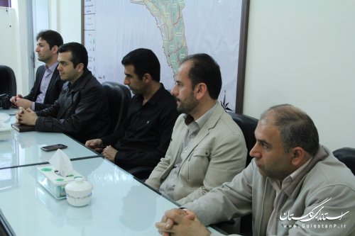 رییس و کارکنان اداره بنیاد مسکن شهرستان گرگان بادکتر حسینی دیدار کردند