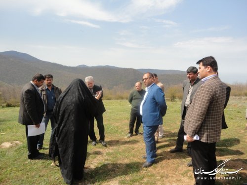 بازدید فرماندارعلی آبادکتول و معاون استاندار ازساخت وسازهای خارج از بافت
