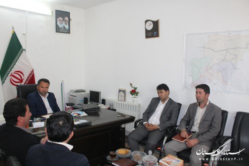 نشست مشترک فرماندار مراوه تپه با کارشناسان جهاد کشاورزی استان گلستان