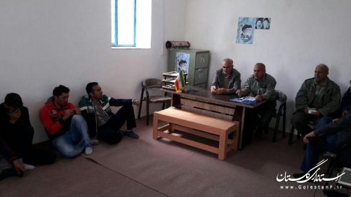 بازدید بخشدار گلیداغ از پاسگاه محیط بانی قره آغاچلی لهندر