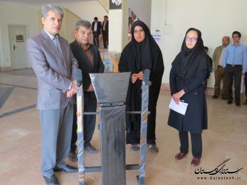 اهداء ست بدن سازی به قهرمان ورزشی شهر انبار الوم