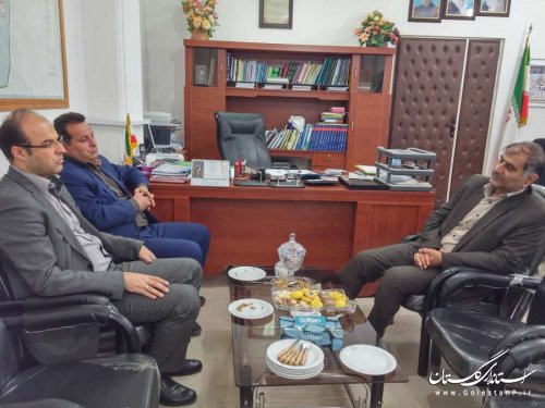 دیدار رییس حوزه بانک ملی کردکوی و بندرگز با فرماندار بندرگز