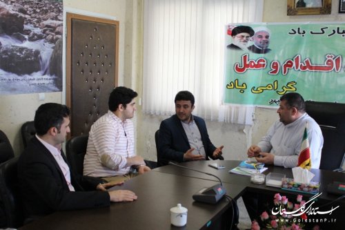 ملاقات فرماندار آزادشهر با یازرلو مدیرکل روابط عمومی استانداری گلستان
