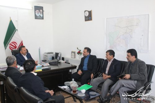 نشست مشترک مدیر عامل آبفار استان گلستان و فرماندار شهرستان مراوه تپه