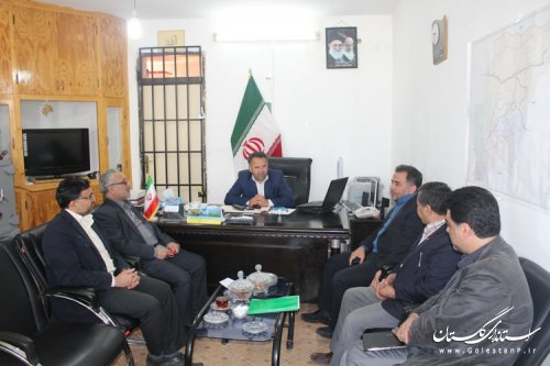 نشست مشترک مدیر عامل آبفار استان گلستان و فرماندار شهرستان مراوه تپه