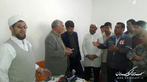 دیدار و گفتگوی بخشدار گلیداغ  با اهالی و دهیار روستای قولاق کسن