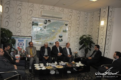 دیدار مدیر عامل آب منطقه ای گلستان با مدیران دستگاه های اجرایی و نظارتی استان