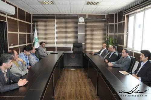 دیدار مدیر عامل آب منطقه ای گلستان با مدیران دستگاه های اجرایی و نظارتی استان