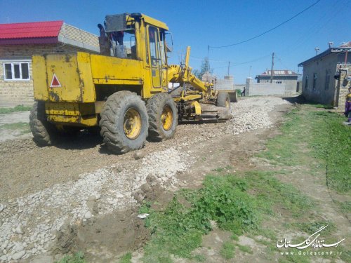 معابر روستای مالای شیخ غراوی زیرسازی شد