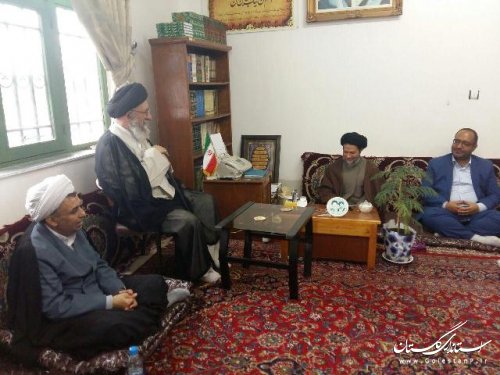 دیدار نماینده ولی فقیه در استان با فرماندار و ائمه جمعه شهرستان علی آباد کتول