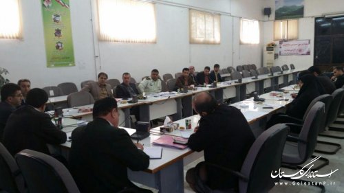 تشکیل اولین جلسه شورای هماهنگی مبارزه با مواد مخدر در سال 95 شهرستان رامیان