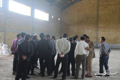 بازدید مدیر کل دفتر فنی استانداری از پروژه های عمرانی شهرستان مراوه تپه