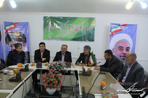 بازدید دکتر حسینی از جاده کمربندی سرخنکلاته به گرگان وجلسه با پیمانکاران پروژه