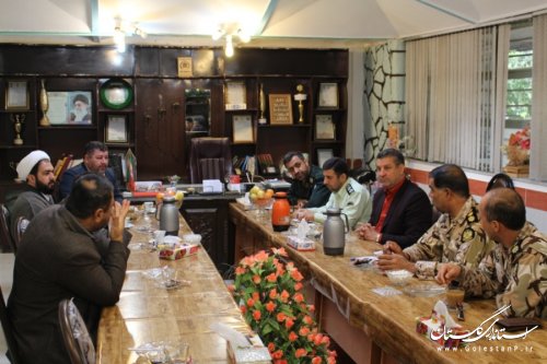 بازدید فرماندار شهرستان آزادشهر از پادگان نوده خاندوز