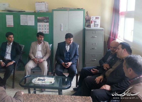 معاون بنیاد برکت کشور در صادق آباد حضور یافت