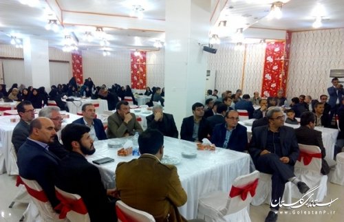 دومین همایش تقدیرازمعلمان باحضورفرماندارعلی آباد کتول برگزارشد