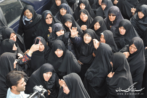 پیکر مطهر شهید مدافع حرم در گنبد کاووس تشییع شد