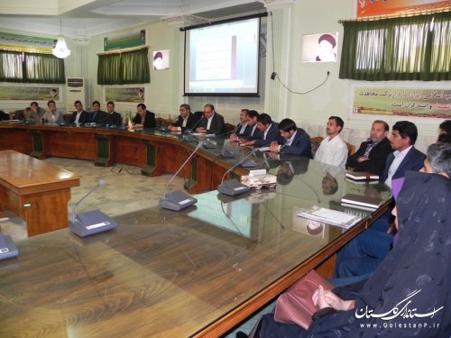 نشست فرماندار مینودشت با بخشدار ، دهیاران و روسای شورای بخش کوهسارات