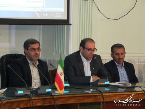 نشست فرماندار مینودشت با بخشدار ، دهیاران و روسای شورای بخش کوهسارات