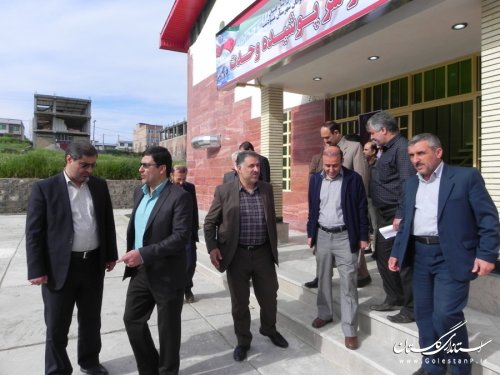 بازدید فرماندار و مدیر کل دفتر فنی استانداری از پروژه های عمرانی شهرستان مینودشت