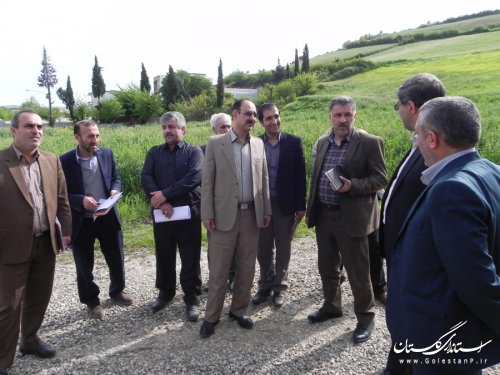 بازدید فرماندار و مدیر کل دفتر فنی استانداری از پروژه های عمرانی شهرستان مینودشت