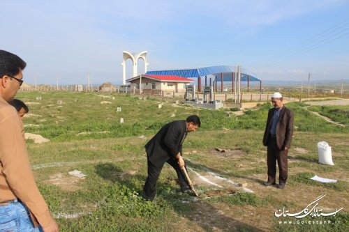 آغاز عملیات اجرایی سرویس بهداشتی و وضوخانه سایت گردشگری مختومقلی فراغی