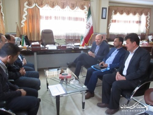 دیدار مدیر کل بنیاد مسکن استان گلستان با فرماندار تركمن