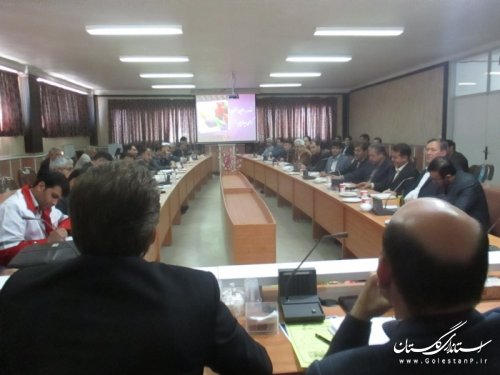 اولين جلسه شورای اداری شهرستان ترکمن در سال 95 برگزار شد