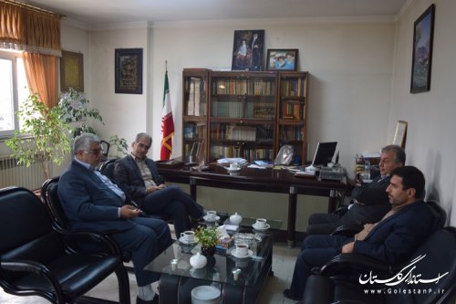 دیدار رئیس هیات بازرسی انتخابات شهرستان کردکوی با فرماندار