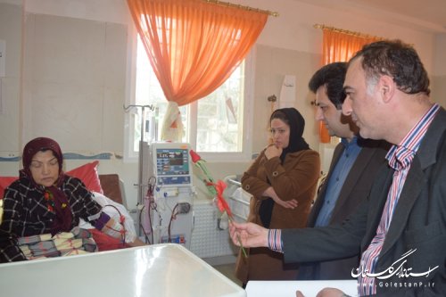 عیادت معاون فرماندار کردکوی از بیماران دیالیزی شهرستان کردکوی