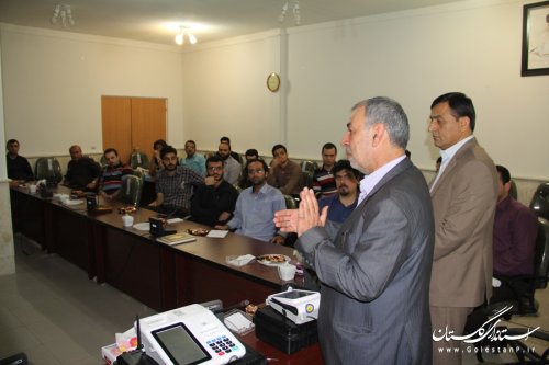 بازدید رییس ستاد انتخابات شهرستان گرگان از کلاس آموزشی کاربران انتخابات