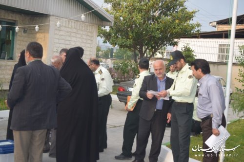 استقرار صندوقهای رای در شعب اخذ رای شهرستان کردکوی