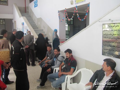 ساعت 8 صبح رای گیری در شهرستان گمیشان آغاز شد