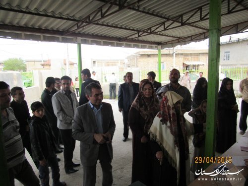 بازدید فرماندار گمیشان از شعب اخذ رأی در بخش گلدشت