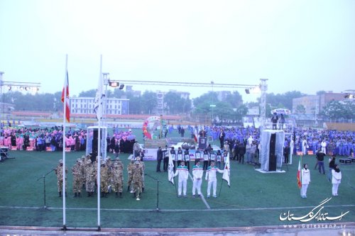 اولین المپیاد ورزشی گلستان اجلاسیه 4000 شهید استان در گرگان برگزارشد