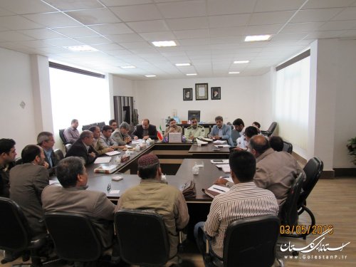 جلسه برداشت محصولات کشاورزی شهرستان گمیشان برگزار شد