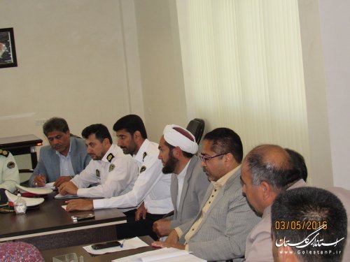 جلسه برداشت محصولات کشاورزی شهرستان گمیشان برگزار شد