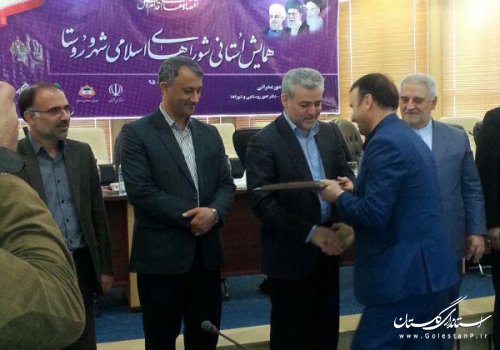 شهردار و شورای اسلامی شهر مینودشت ، بعنوان برترینهای استانی شناخته شدند