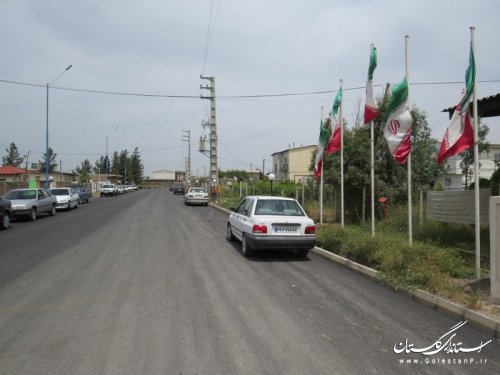 بازدید فرماندار از اجرای طرح هادی در روستای گری دوجی بخش مرکزی شهرستان آق قلا