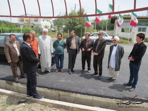 بازدید فرماندار از اجرای طرح هادی در روستای گری دوجی بخش مرکزی شهرستان آق قلا