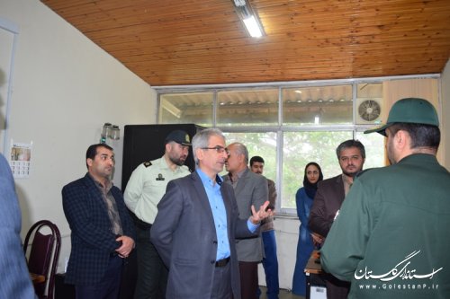 بازدید فرماندار کردکوی و اعضای شورای تامین از دوربین های ترافیکی سطح شهر